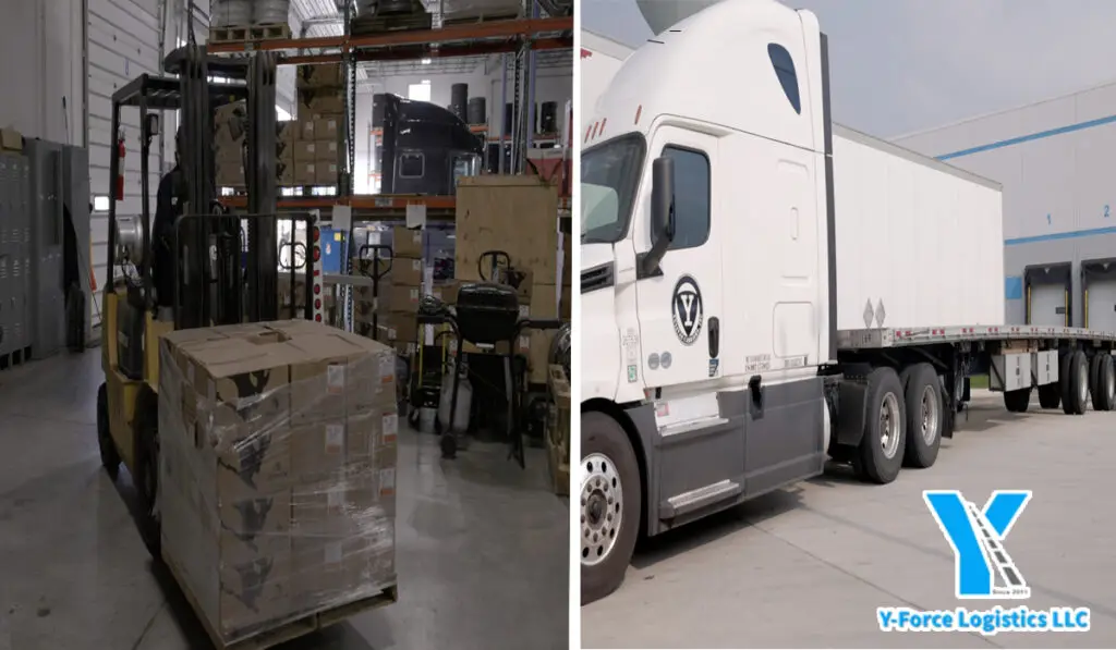 Logistics Service Solutions | a warehouse and a cargo truck